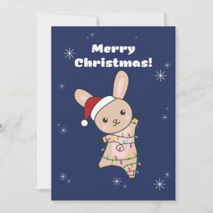 Häschen Frohe Weihnachten Wintertiere Kaninchen Fe