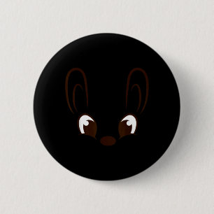 Häschen-Jungen-Gesicht-Halloween-Kostüm Ostern Button