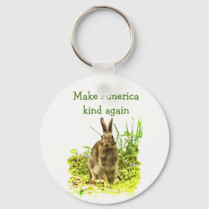 Häschen-Kaninchen machen Amerika-Arten-wieder Schlüsselanhänger