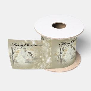 Häschen/Kaninchen-Weihnachten 3" weit Satin-Band Satinband