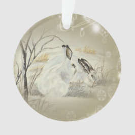 Häschen/Kaninchen-Weihnachtsverzierungen Ornament