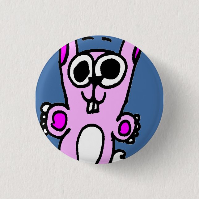 Häschen-Knopf Button (Vorderseite)