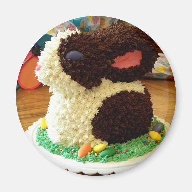 Häschen-Kuchen II Magnet (Vorne)