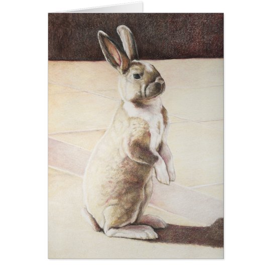 Häschen-Kunst-Anmerkungs-Karte Karte