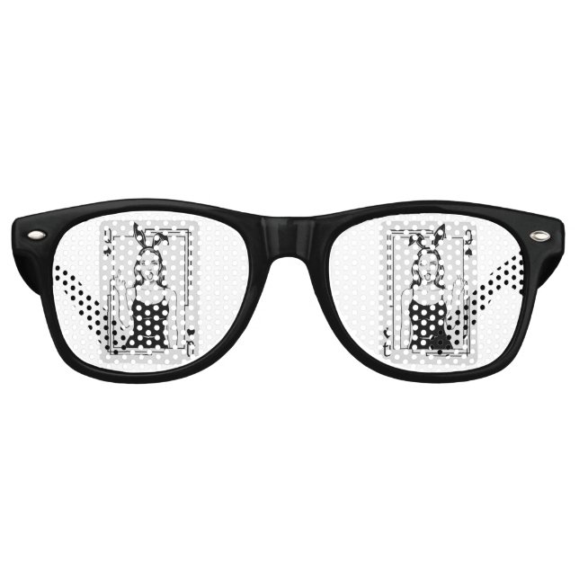 Häschen-Mädchen Partybrille (Vorderseite)