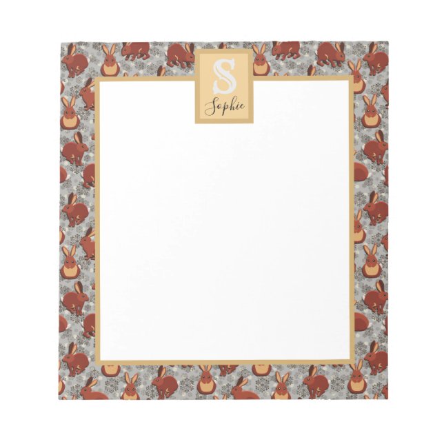 Häschen Notizblock (Vorderseite)