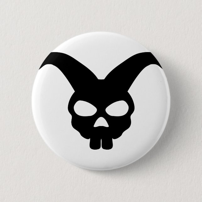 Häschen-Schädel Button (Vorderseite)