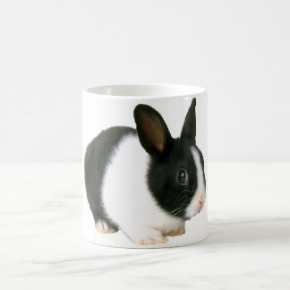 Häschen-Schwarzes u. Weiß Kaffeetasse