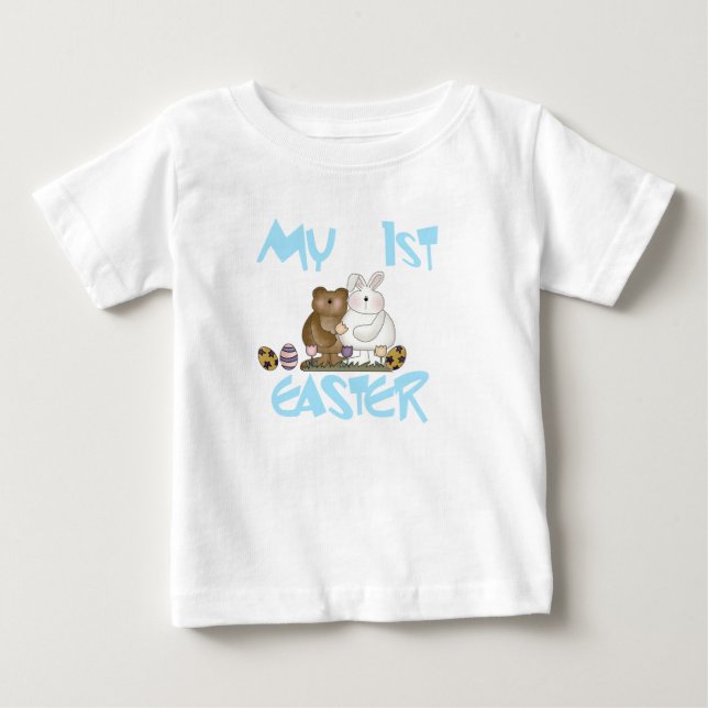 Häschen-und Bärn-1. Ostern-T-Shirt Baby T-shirt (Vorderseite)