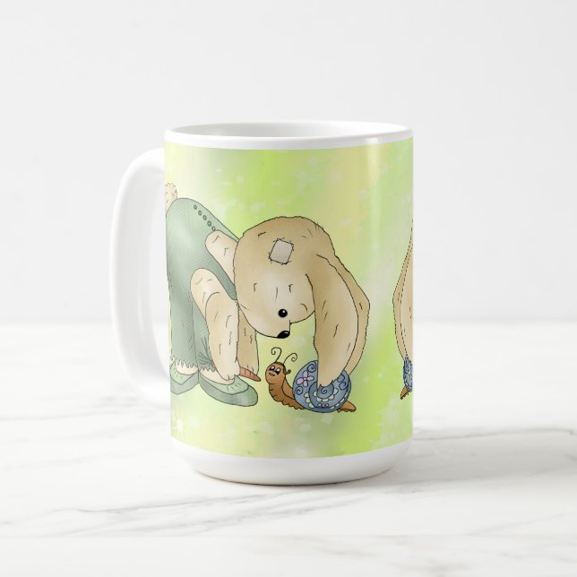 Häschen und Schnecke  Kaffeetasse (Vorderseite Links)