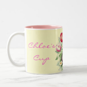 Häschen-Zeit-Tasse Zweifarbige Tasse