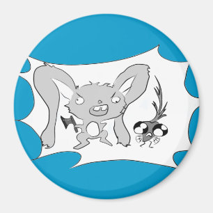 Häschenbedarf isst Magneten Magnet