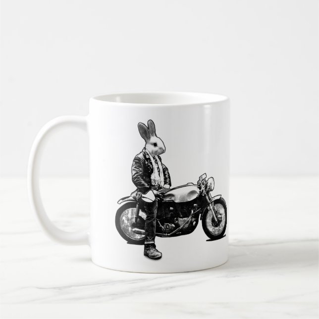 Häschenradfahrer Kaffeetasse (Links)