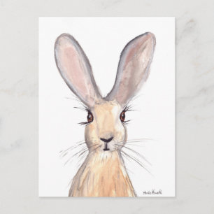Hase Aquarellmalerei Postkarte