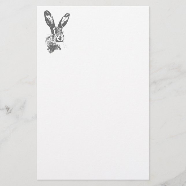 Hase Briefpapier (Vorderseite)