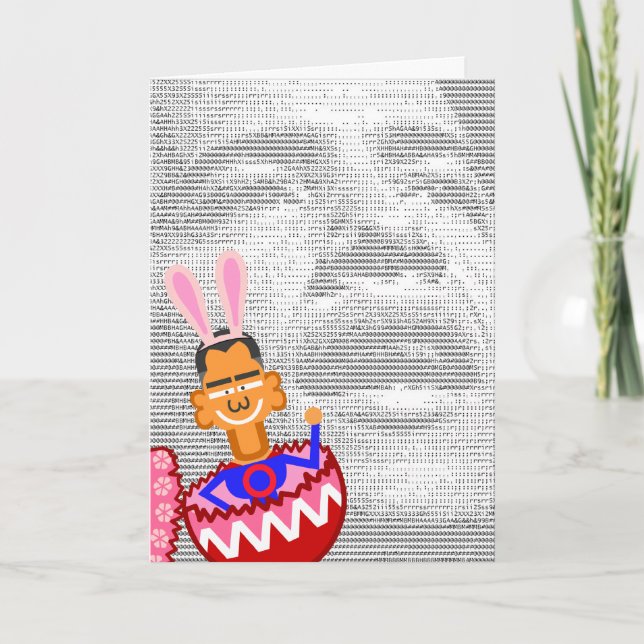  Hase Feiertagskarte (Vorderseite)