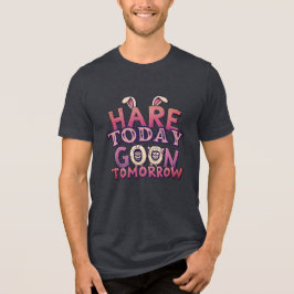 Hase heute, Schläger morgen Tri-Blend Shirt