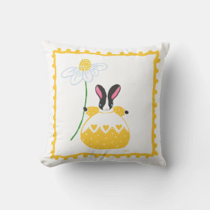 Hase in gelb kissen