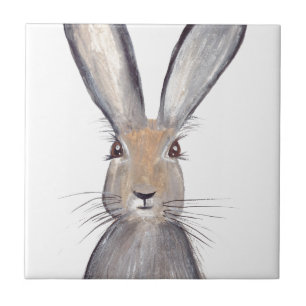 Hase Kaninchen Aquarell Häschen Waldtiere Tiere Fliese