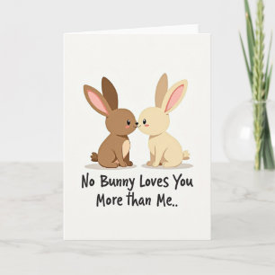Hase Liebesbotschaft Karte