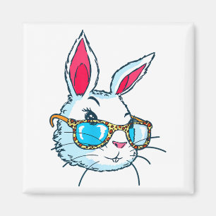 Hase mit Gles, Osterhase, Frauen Mädchen Süße Ea Magnet
