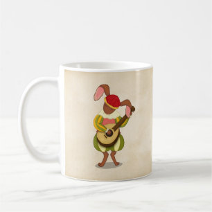 Hase mit Lute & sechs rhythmischen Modi Mittelalte Kaffeetasse