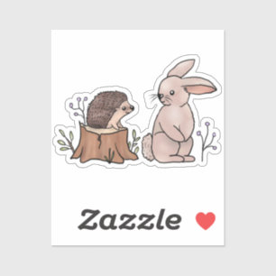 Hase und Igel Aufkleber