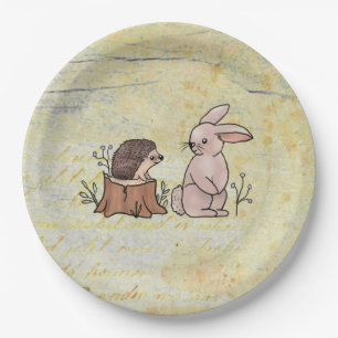 Hase und Igel Pappteller