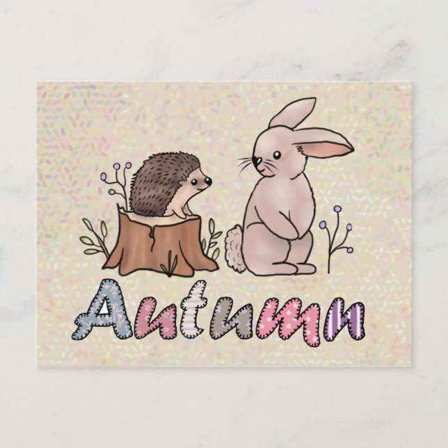 Hase und Igel Postkarte (Vorderseite)