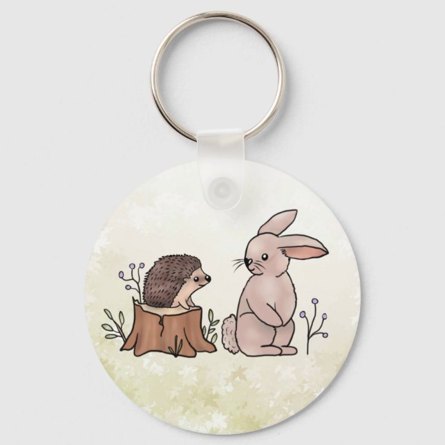 Hase und Igel Schlüsselanhänger (Vorderseite)