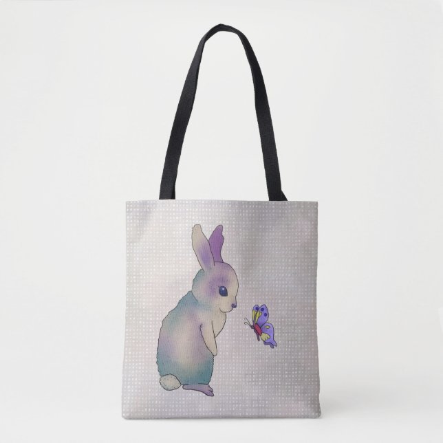 Hase und Schmetterling Tasche (Vorderseite)