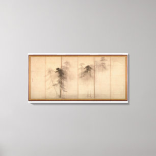 Hasegawa Tohaku Pine Trees 16. Fawn Japanisch Leinwanddruck
