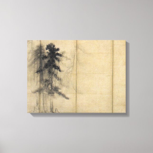 Hasegawa Tōhaku Pine Trees Leinwanddruck (Vorderseite)