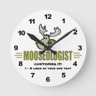 Haselmoose Runde Wanduhr