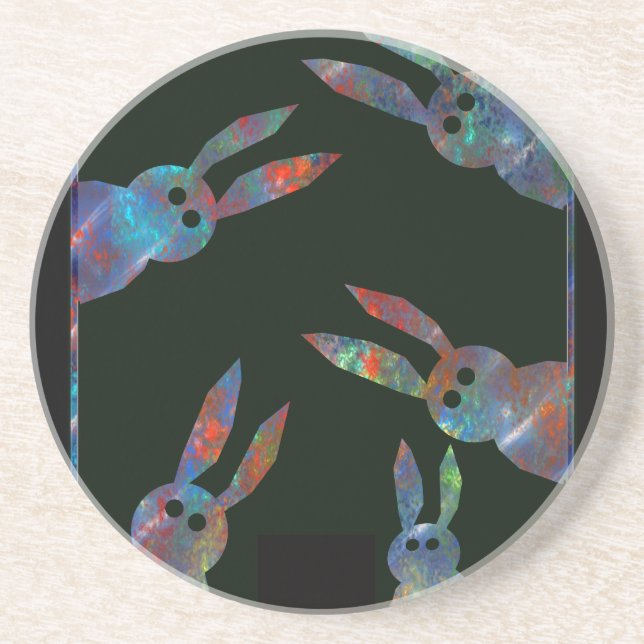 Hasen 3 getränkeuntersetzer (Vorne)