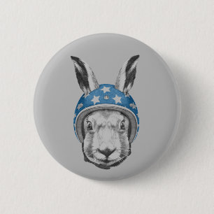 Hasen-Abenteurer Button