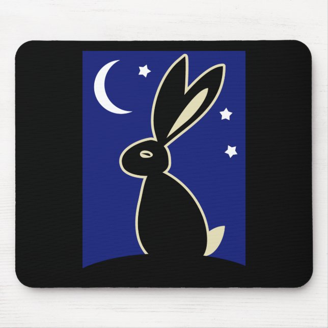Hasen an der Dämmerung Mousepad (Vorne)