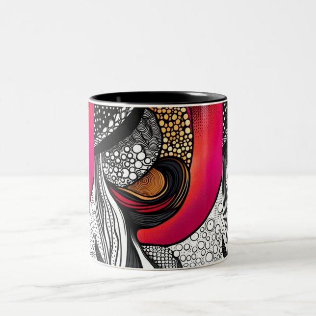 Hasen aus zweifarbige tasse (Mittel)