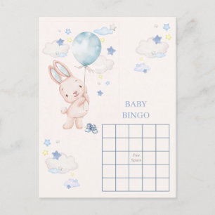 Hasen-Baby-Party-Jungenspiel Postkarte