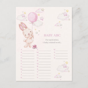 Hasen-Baby-Party-Mädchenspiel Postkarte