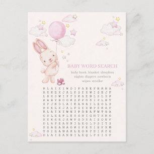 Hasen-Baby-Party-Mädchenspiel Postkarte