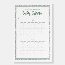 Hasen-Baby-Party-Terminkalkulator-Spielschild