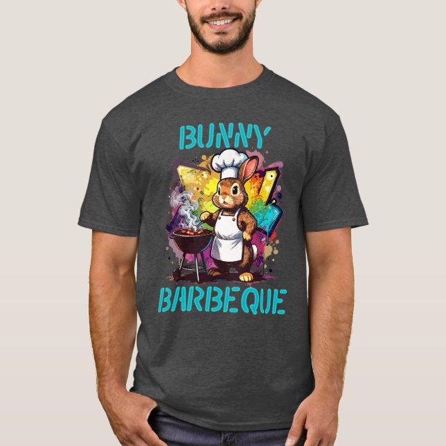 Hasen-Barbecue T-Shirt (Vorderseite)