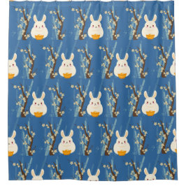 Hasen-Chinesen Duschvorhang