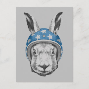 Hasen-Draufgänger Postkarte