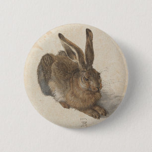 Hasen durch Albrecht Durer Button