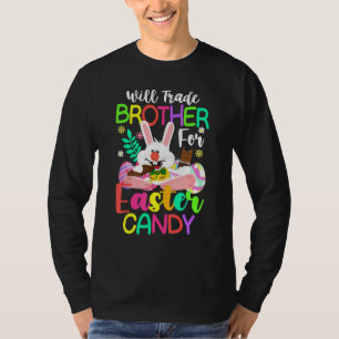Hasen essen Schokoladeneier werden Brother für Ea T-Shirt