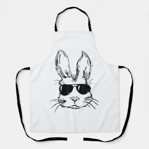 Hasen-Gesicht mit Sonnenbrille Ostertag für Jungen Schürze