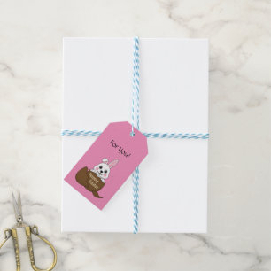 Hasen in Schokolade Ei Happy Oaster Personalisie Geschenkanhänger