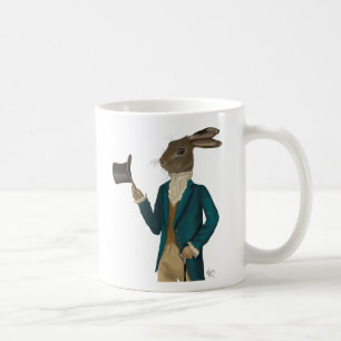 Hasen in Türkis-Mantel 2 Kaffeetasse